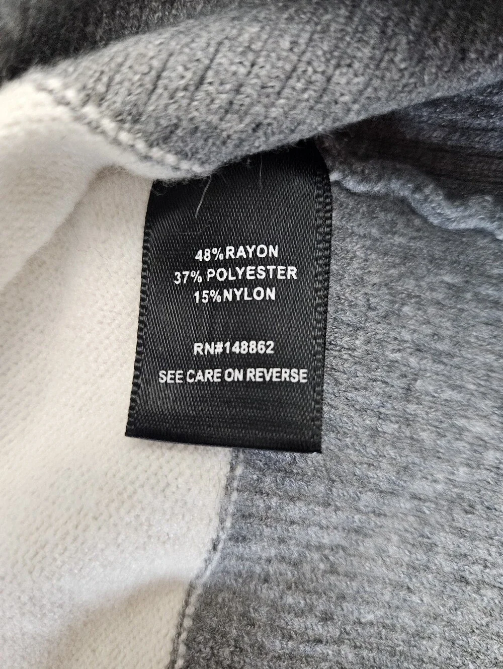 torrid Gray and White Striped Hooded Knit Pullover Size 4
